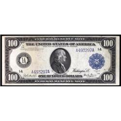 Fr 1085 1914 $100 FRN. PCGS VF30