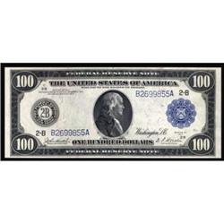 Fr 1090 1914 $100 FRN. PCGS About New 50