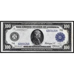 Fr 1108 1914 $100 FRN. PCGS About New 50