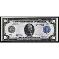 Fr 1128 1914 $100 FRN. PCGS EF40