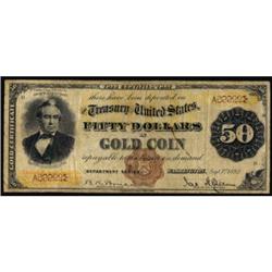 Fr 1188 1882 $50 Gold Cert PCGS APPARENT VF20