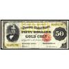 Image 1 : Fr 1197 1882 $50 Gold Cert VF