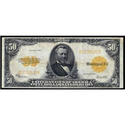 Fr 1200 1922 $50 Gold Cert PMG VF25