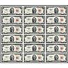 Image 1 : Fr 1509 1953 $2 LT Notes Uncut Sheet of 18