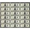 Image 1 : Fr 1655 1953 $5 Silver Cert Uncut Sheet of 18 CU