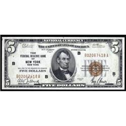 Fr 1850-B 1929 $5 FRBN PMG Superb Gem Unc 67EPQ