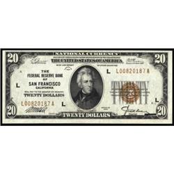 Fr 1870-L 1929 $20 FRBN PCGS Very Ch. New 64PPQ