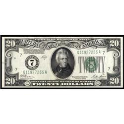 Fr 2051-G 1928A $20 FRN. PCGS Gem New 65PPQ