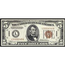 Fr 2302 1934A $5 FRN Hawaii PCGS Very Ch. New 64