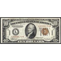 Fr 2303* 1934A $10 Fed. Reserve Star Note Hawaii