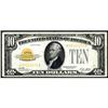 Image 1 : Fr 2400* 1928 $10 Gold Cert Star Note F+