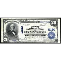 Flagstaff, AZ $20 1902 Plain Back Fr 658 The FNB