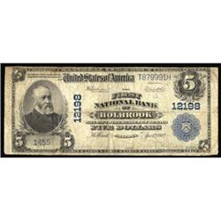 Holbrook, AZ $5 1902 Plain Back Fr 609 The FNB