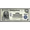 Image 1 : Petersburg, IL $20 1902 Plain Back Fr 650 The FNB