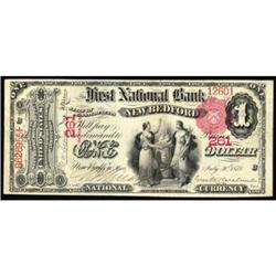 New Bedford, MA $1 1875 Series Fr 386.