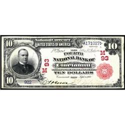 Cincinnati, OH $10 1902 Red Seal. The Fourth NB