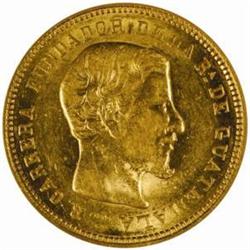 Guatemala Republic (1840-) Gold 10 Pesos 1869-R