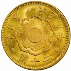 Japan Yoshihito (1912-26) Gold 20 Yen Taisho 9