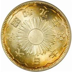 Japan Hirohito (1926-1989) Silver 50 Sen Year S9