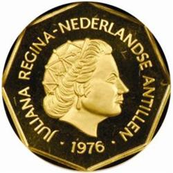 Gold Commemorative 200 Gulden 1976