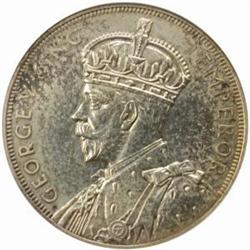 New Zealand.George V.Silver Commemorative Crown