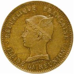 Reunion French Colony. Bronze Piefort Essai 50C.