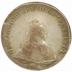 Russia Elizabeth (1741-1762) Ruble 1743