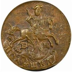 Russia. Catherine II.Copper Polushka,or 1/2 Kopek