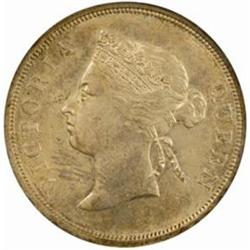 Straits Settlements Victoria 1867-1901 Silver 50C