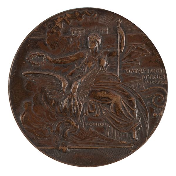 Athens 1896 Olympics Bronze Participation Medal