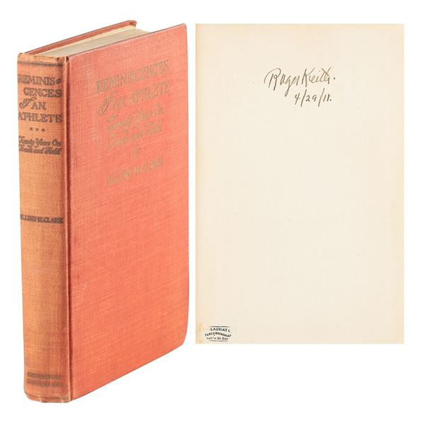 Ellery Harding Clark, 1896 Athens Olympic Champion: First Edition of Reminiscences of an Athlete