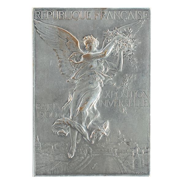Paris 1900 Olympics Silver Winnerâ€™s Medal for Shooting
