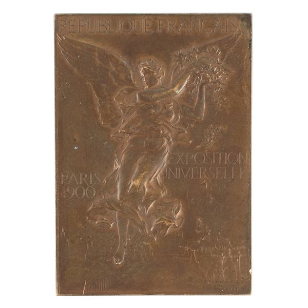 Paris 1900 Olympics Bronze Winnerâ€™s Medal for Pigeon Racing