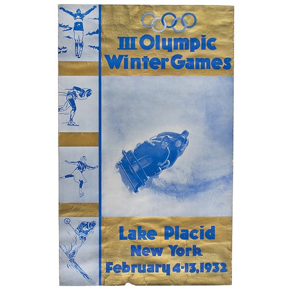 Lake Placid 1932 Winter Olympics Poster