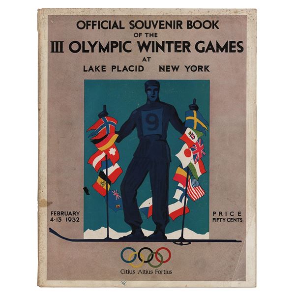 Lake Placid 1932 Winter Olympics Souvenir Program