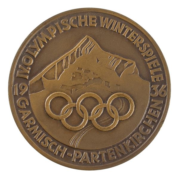 Garmisch 1936 Winter Olympics Bronze Participation Medal