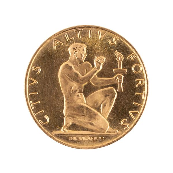 St. Moritz 1948 Winter Olympics Gold Medallion