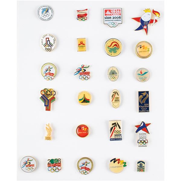 Summer and Winter Olympics Collection of (27) Bid Pins