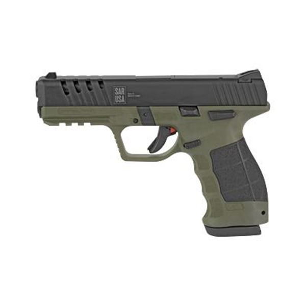 SAR SAR9X 9MM 4.4" 19RD ODG/BLK