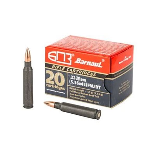 BARNAUL 223REM 55GR FMJBT - 20 Rds