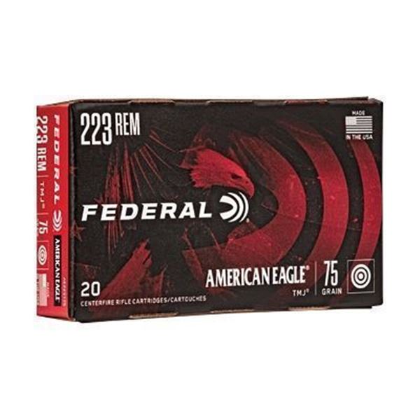 FED AM EAGLE 223 REM 75GR TMJ - 20 Rds