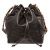 Image 1 : Chanel Black Leather Drawstring Shoulder Bag