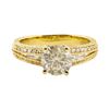 Image 1 : 1.67 ctw Diamond Ring - 18KT Yellow Gold