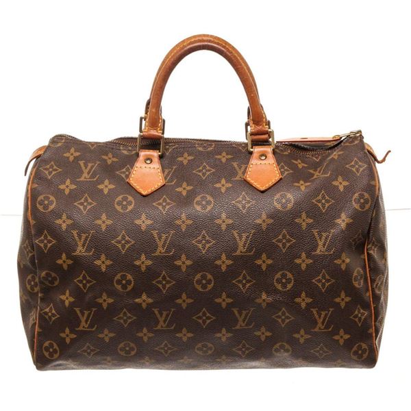 Louis Vuitton Brown Speedy 35cm Satchel Bag