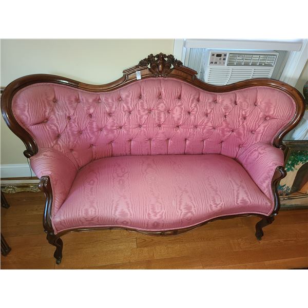 Antique Conversation Couch (Beautifully ReUpholstered)