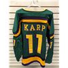 Image 1 : AARON SCHWARTZ SIGNED MIGHTY DUCKS JERSEY (JSA COA) "KARP"