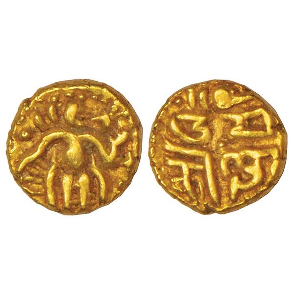 Kahavanu Raja Raja Medieval India: Imperial Cholas, gold kahavanu of Raja Raja I (985-1014 ...