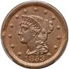 Image 2 : 1853 N-28 R3+ PCGS graded MS65 Brown