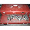 Image 2 : 1 Plastic, 1 Metal Toolbox W/Tap + Die + Drill bits