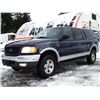Image 1 : G2 --  2002 FORD F150 SUPERCREW 4X4 , Blue , 197257  KM's